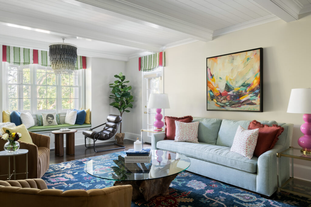 A private residence in Malvern, PA. Design by Liz Walton Home window treatments by Vitalia Inc. For use by Liz Walton Home and Vitalia Inc only. Photos by: Rebecca McAlpin